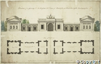 Elevation of a gateway at Kimbolton Castle, by Robert Adam, 1764